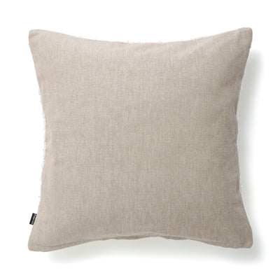 Slub Metallic Print Cushion Cover 450 X 450 White X Silver