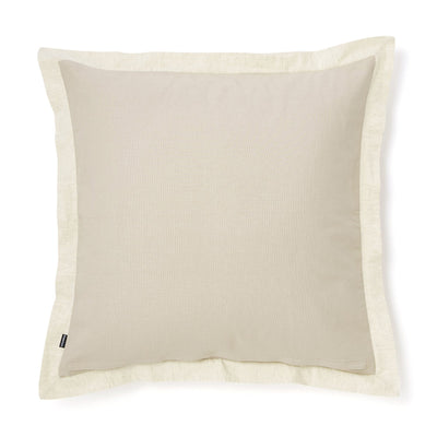 Solid Flange Cushion Cover 600 X 600 Light Beige