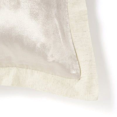 Solid Flange Cushion Cover 600 X 600 Light Beige