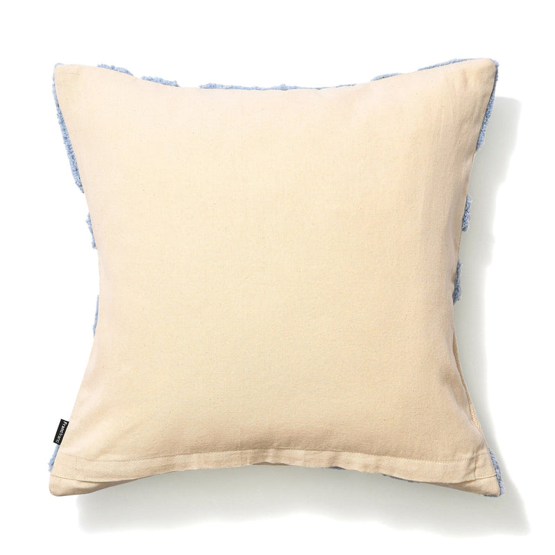 Drawing Tuft Cushion Cover 450 X 450 Blue