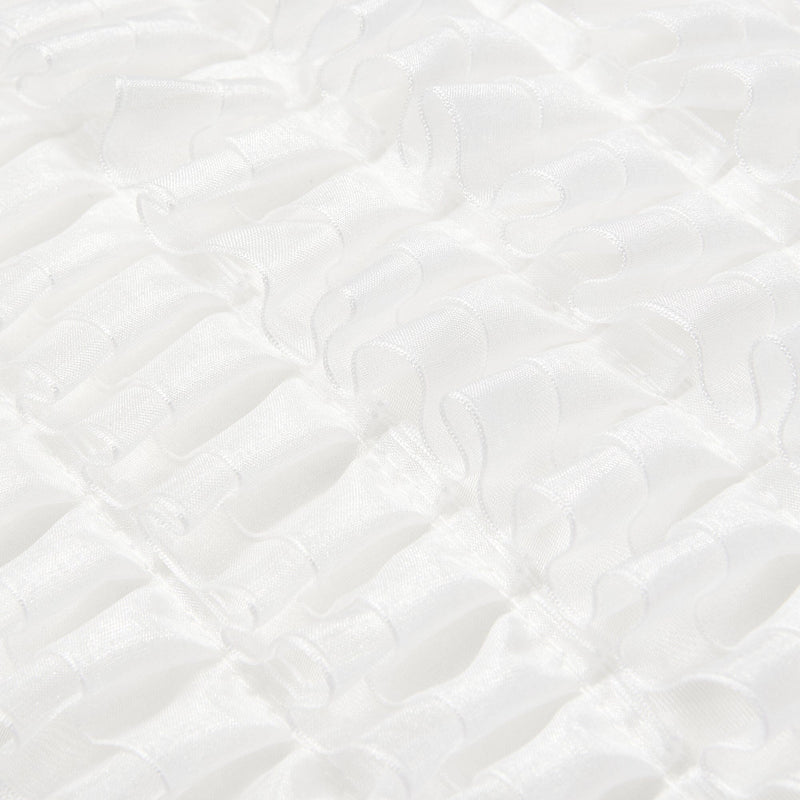 Organdy Frill Cushion Cover 450 X 450 White