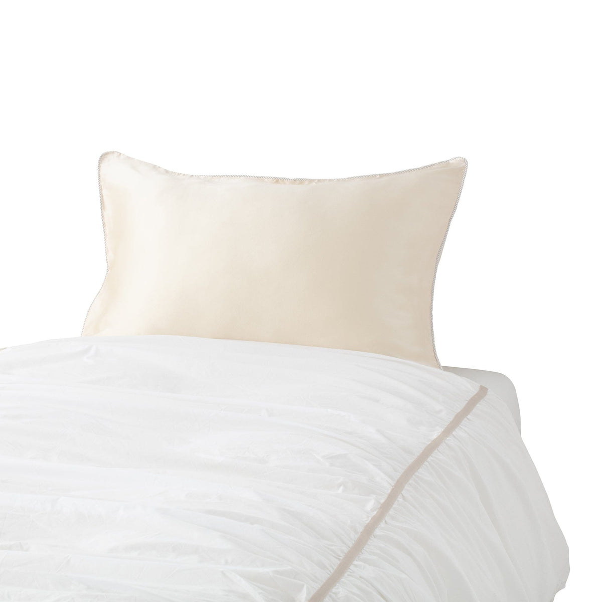 Front Silk Pillow Case 500 X 700  Ivory