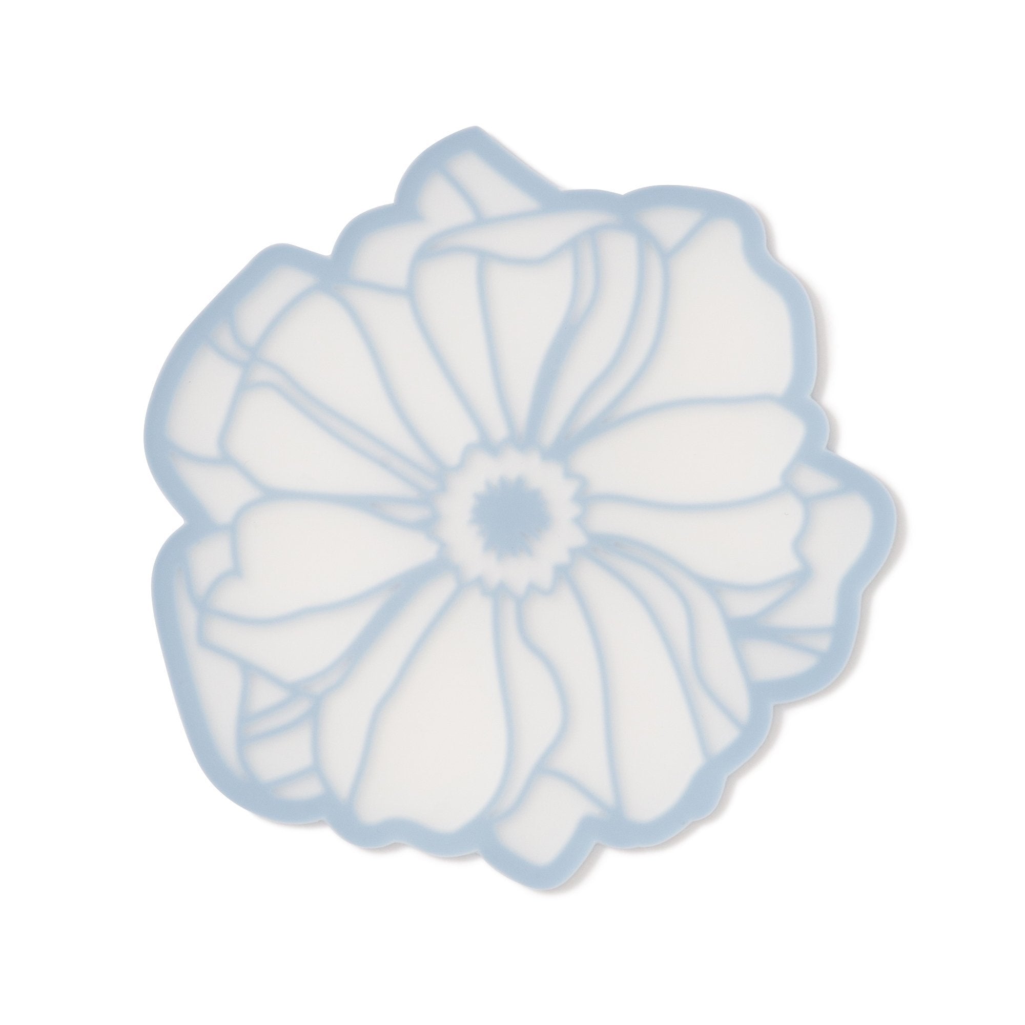 FLOWER PEONY COASTER LIGHT BLUE