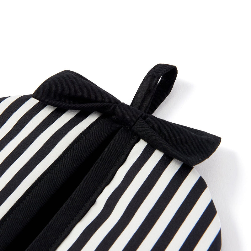 Stripe Ribbon Pot Holder  Black