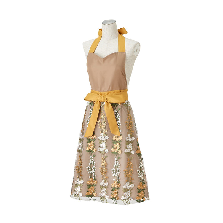TULLE  FULL APRON  BROWN