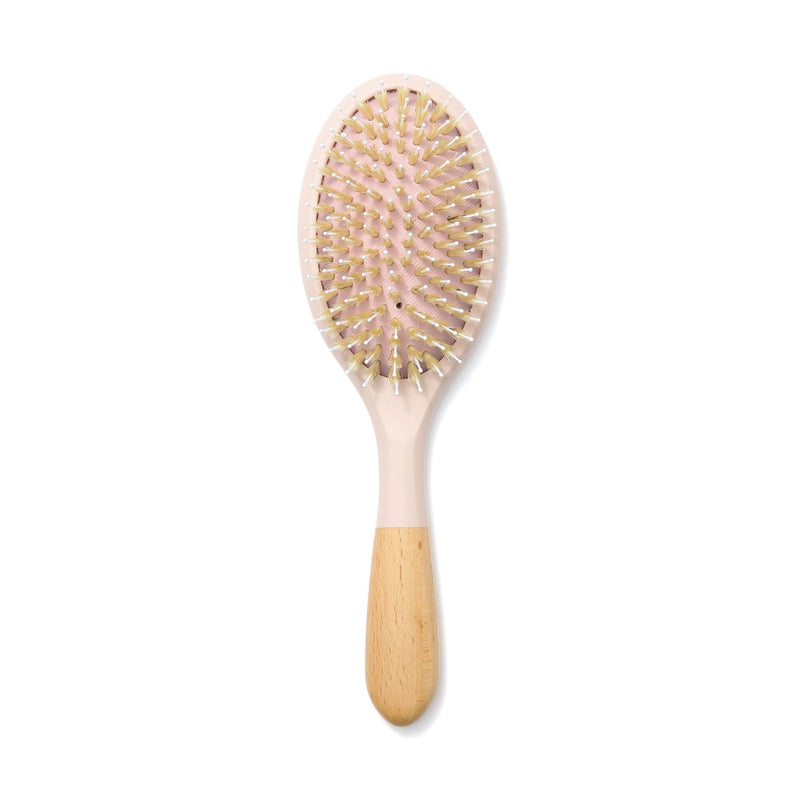 DUAL OVAL HAIR BRUSH NATURAL