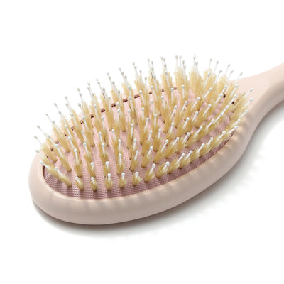 DUAL OVAL HAIR BRUSH NATURAL