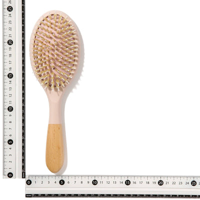 DUAL OVAL HAIR BRUSH NATURAL