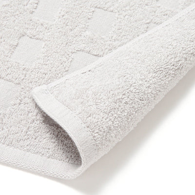 Vale Set Bath Towel Heart White