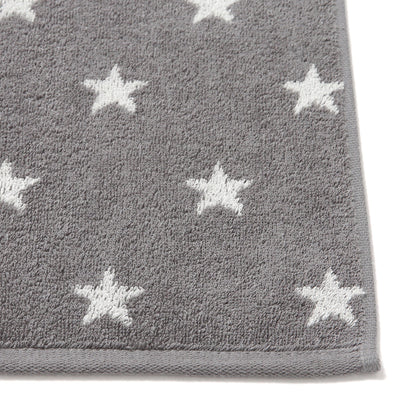 Vale Set Bath Towel Star Gray