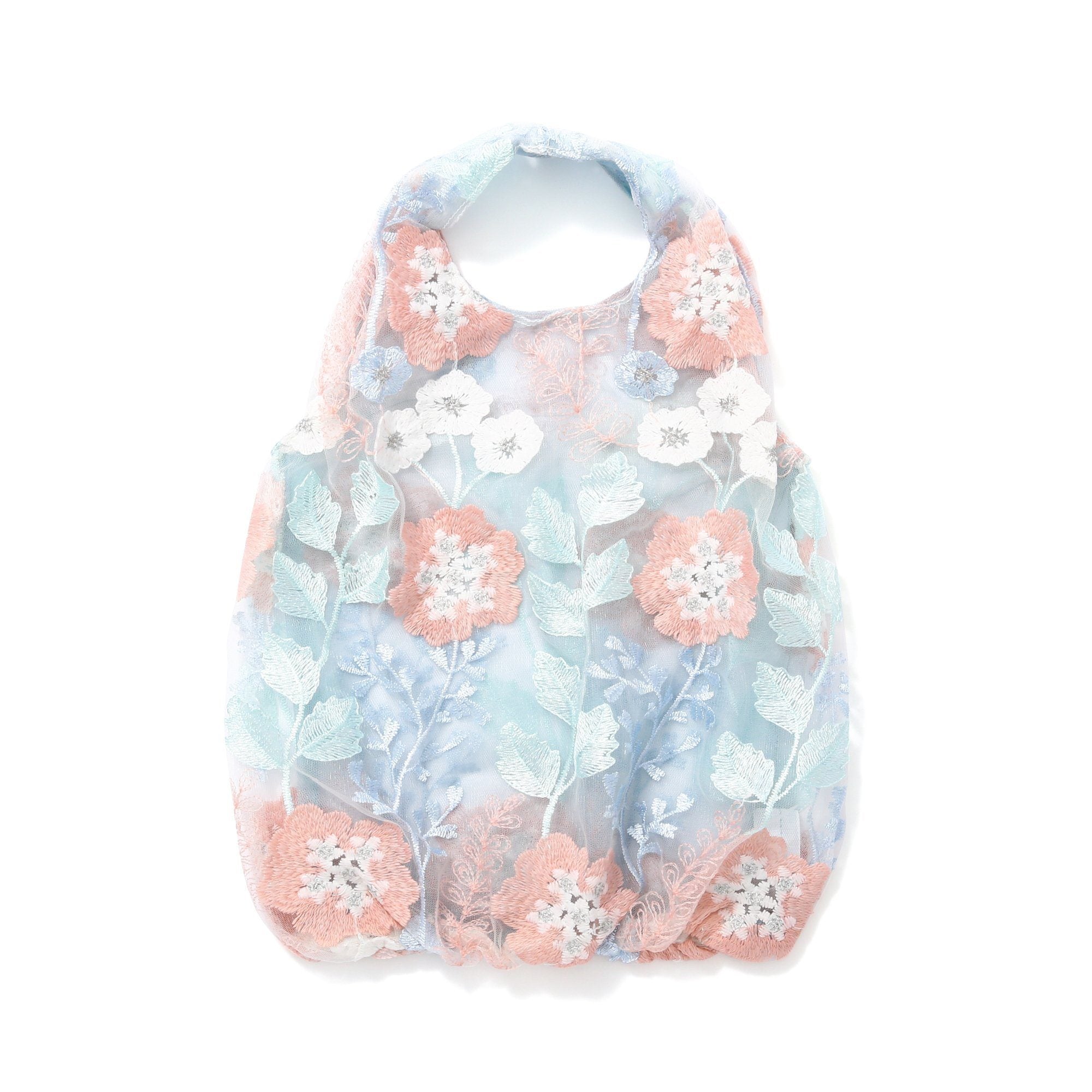 TULLE BAG LIGHT ORANGE X LIGHT BLUE