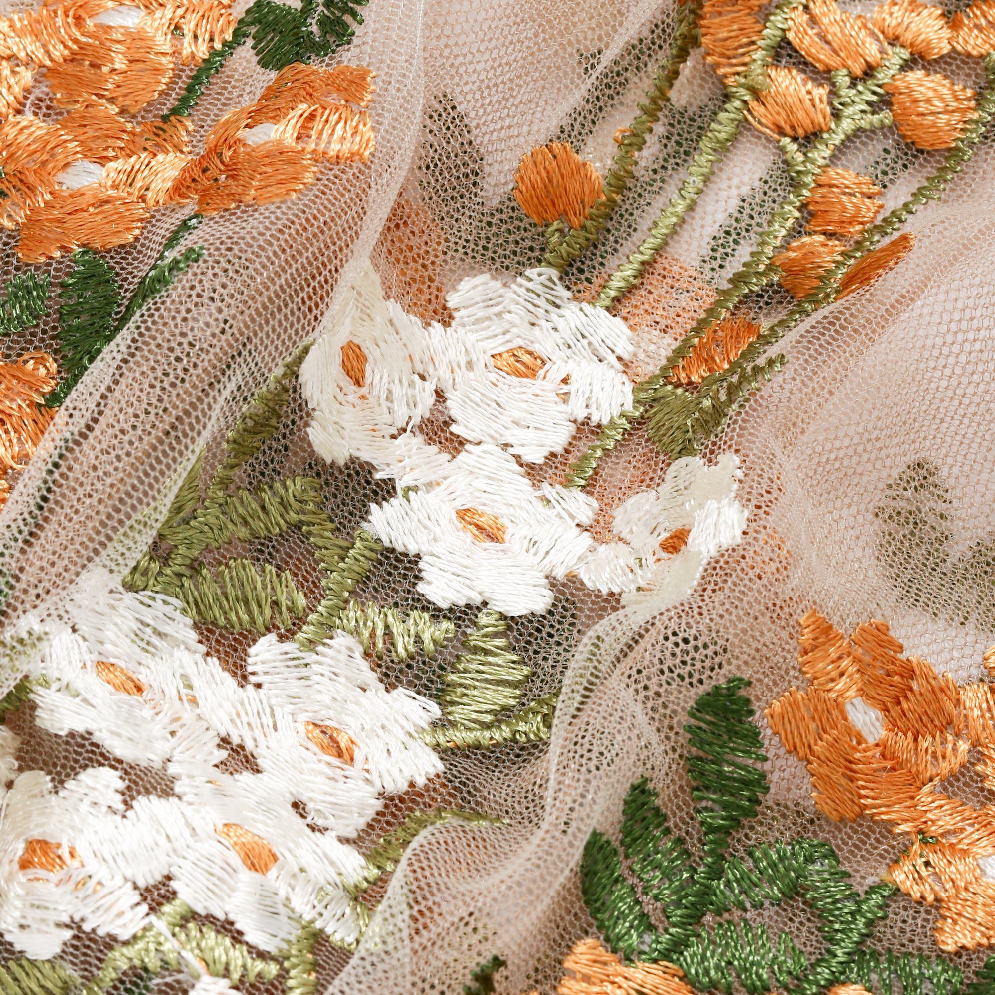 TULLE BAG YELLOW X BROWN