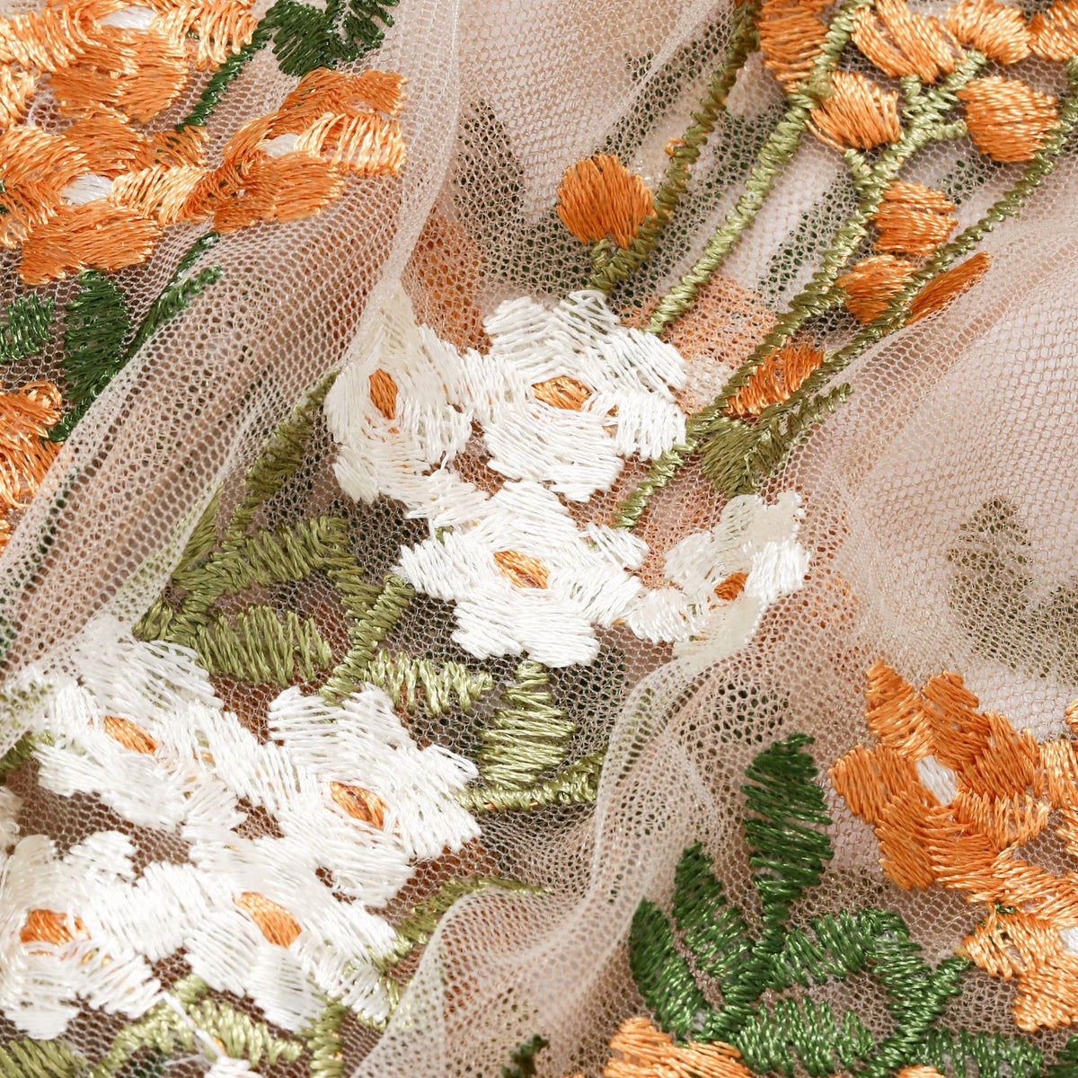 TULLE BAG YELLOW X BROWN