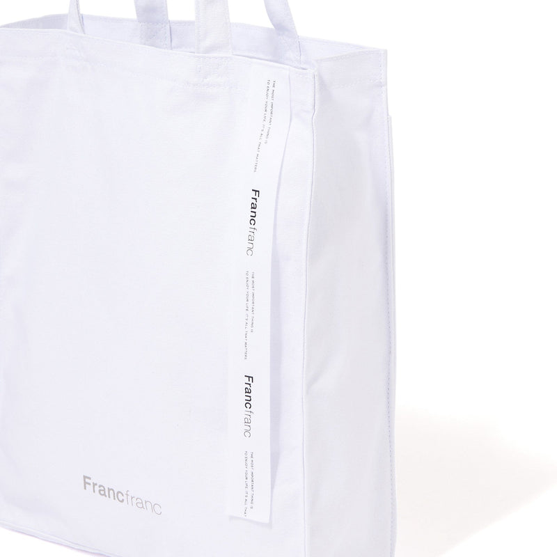 Logo Tote M White