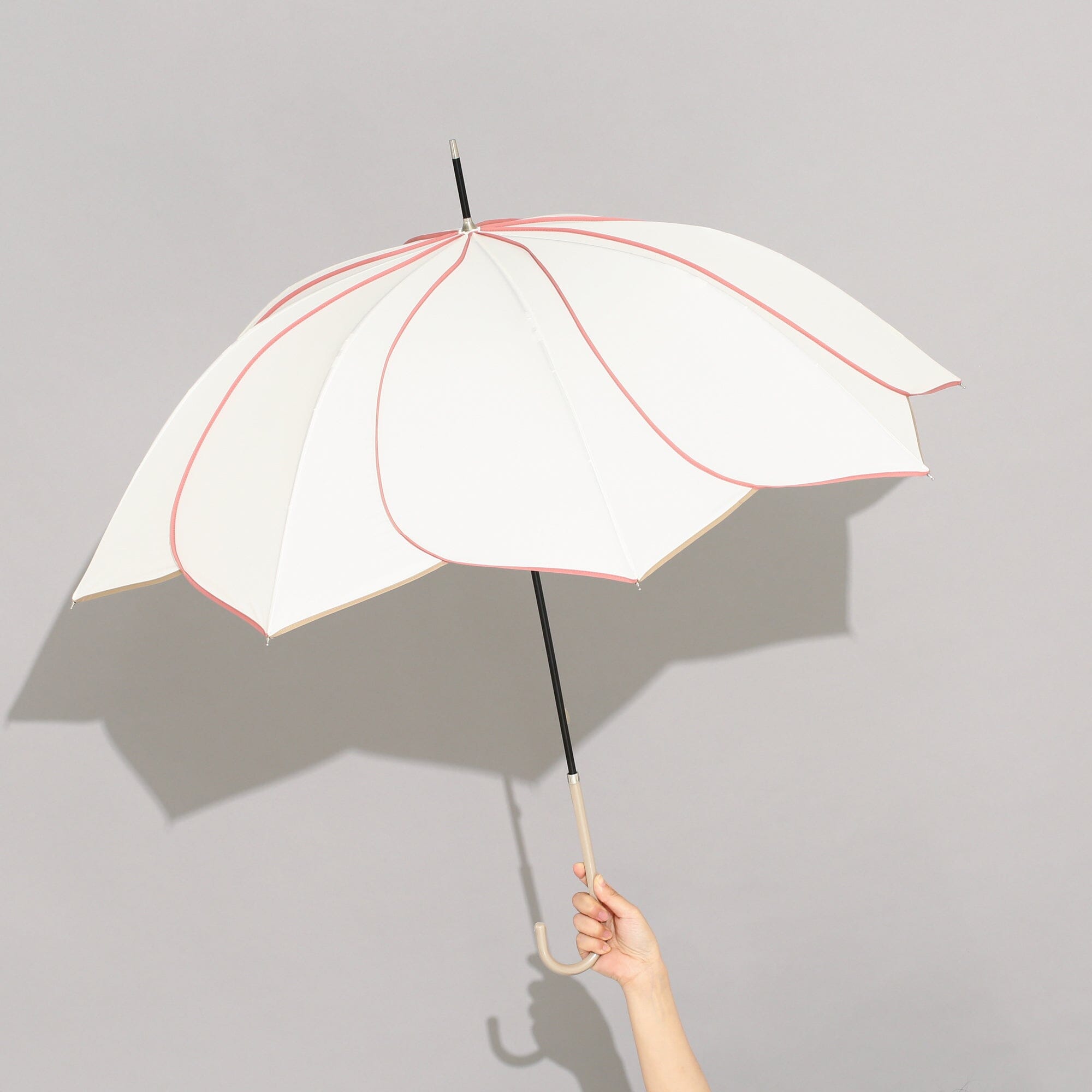 Bicolor Piping Umbrella White