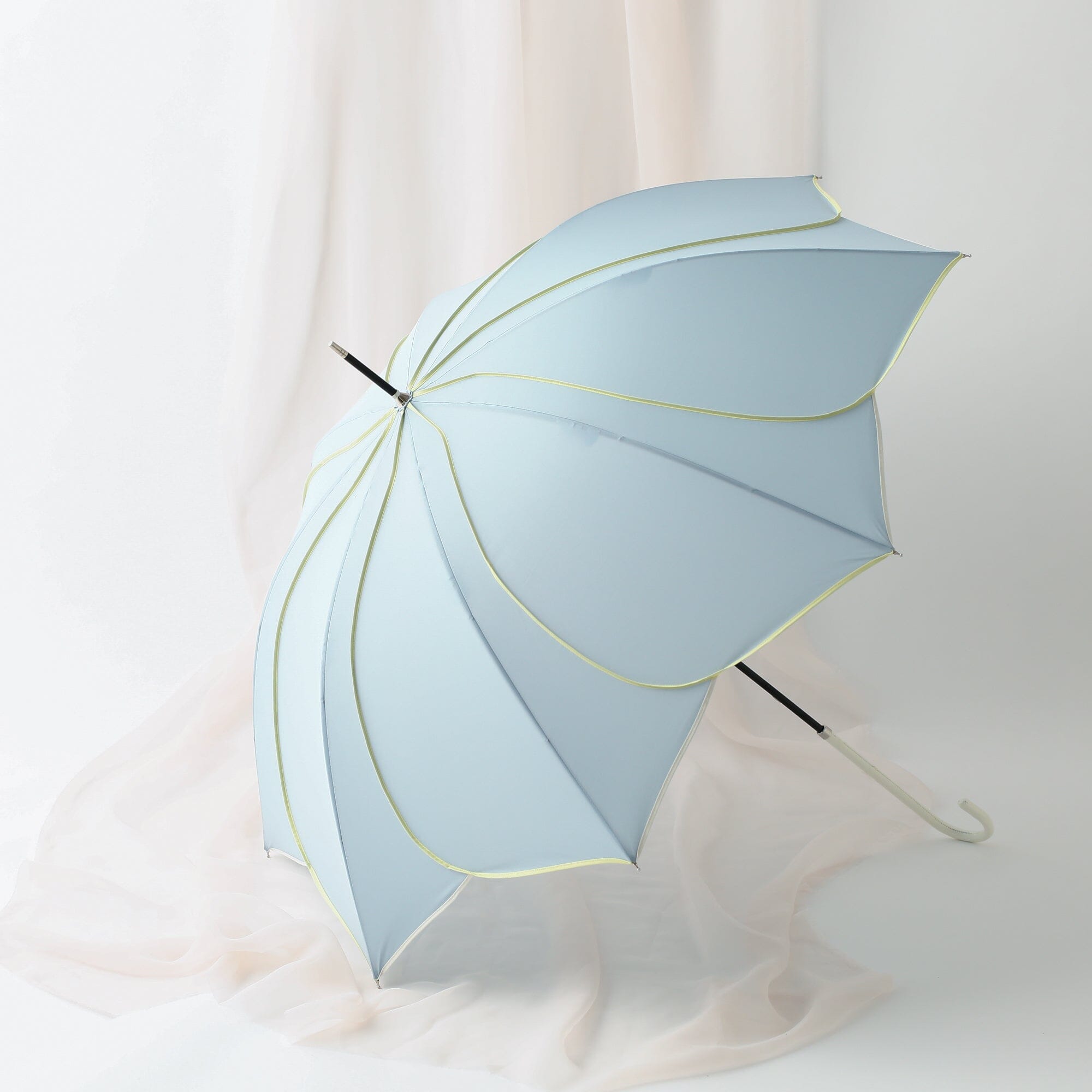 Bicolor Piping Umbrella Green 58Cm