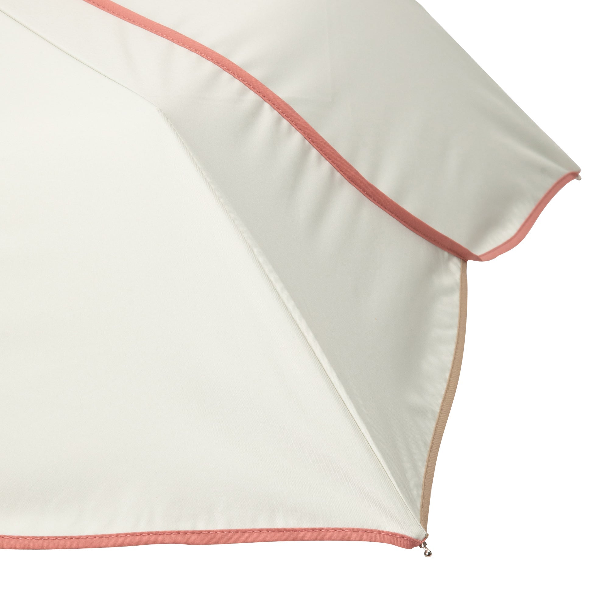 BICOLOR PIPING PARASOL MINI UMBRELLA WHITE