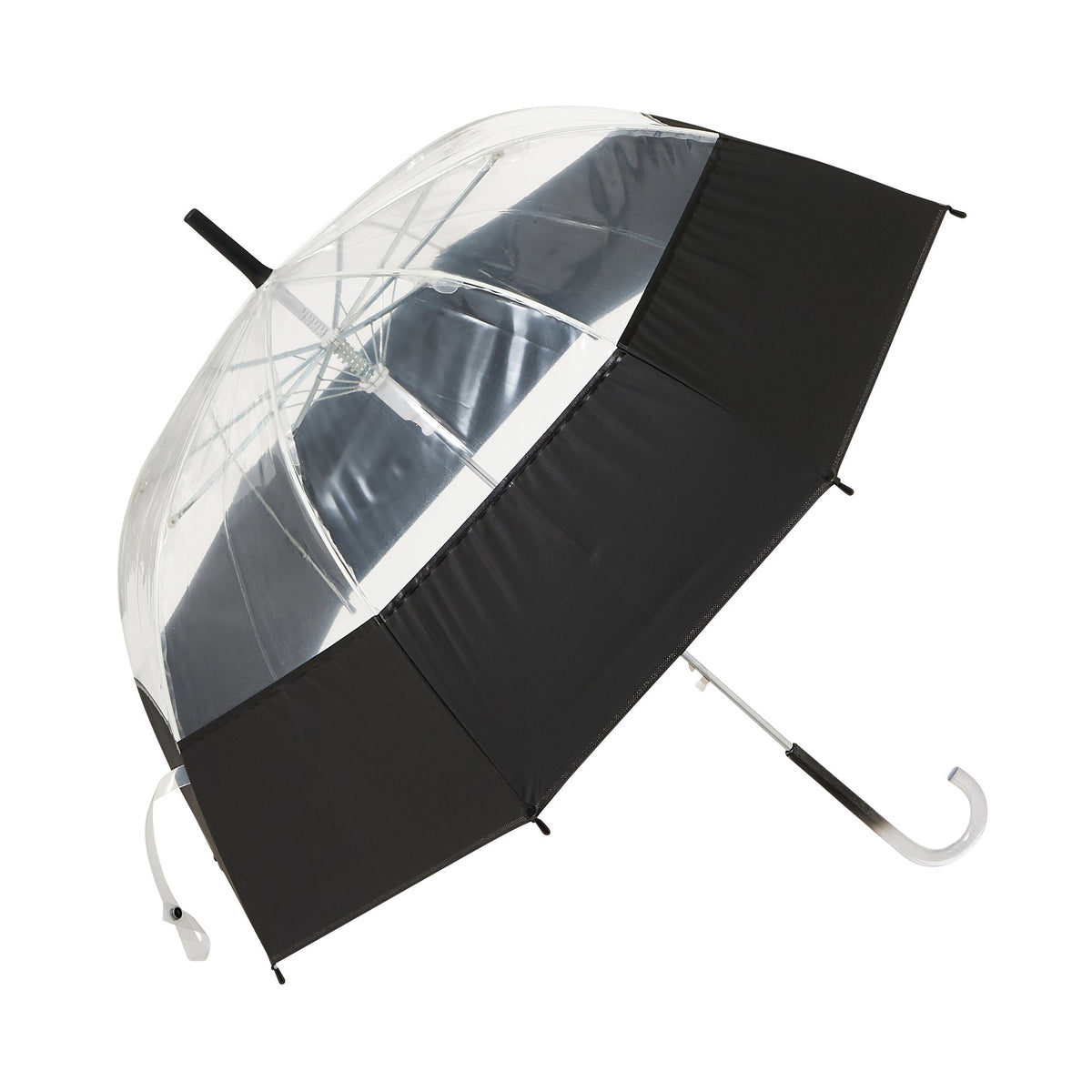 PLUIE PLASTIC UMBRELLA 58 BLACK