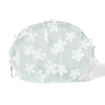 TULLE ROUND POUCH MINT