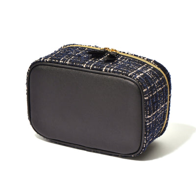 TWEED VANITY POUCH SMALL BLACK