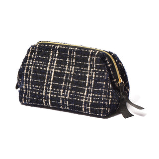 TWEED WIRE POUCH BLACK