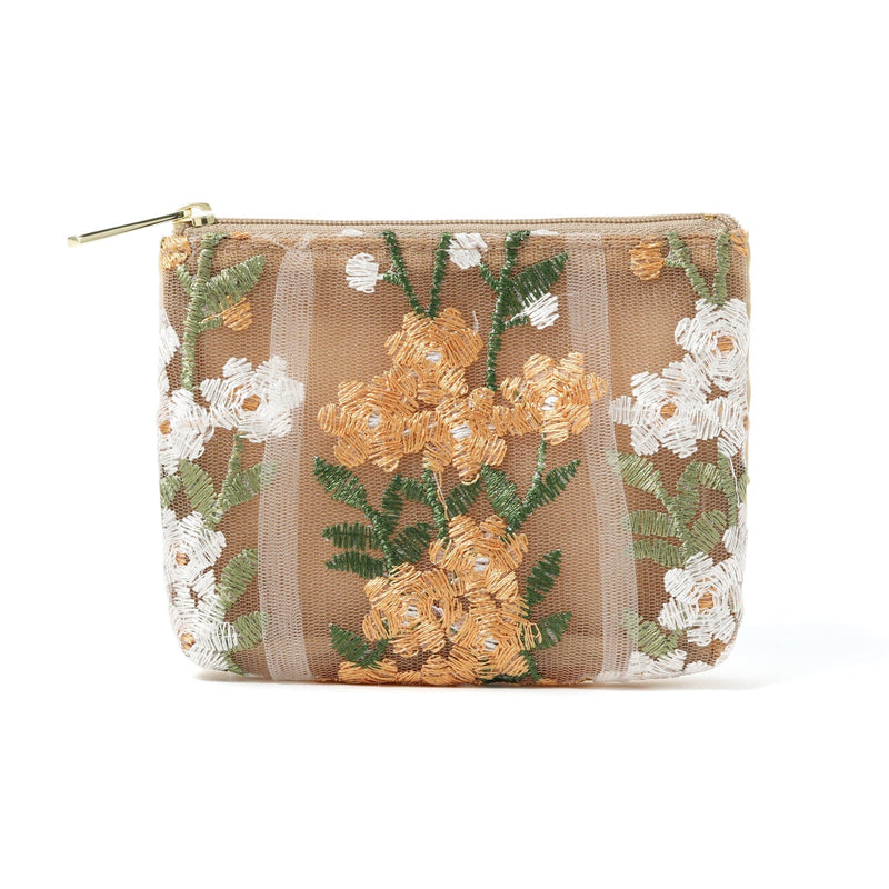TULLE TISSUE POUCH BROWN