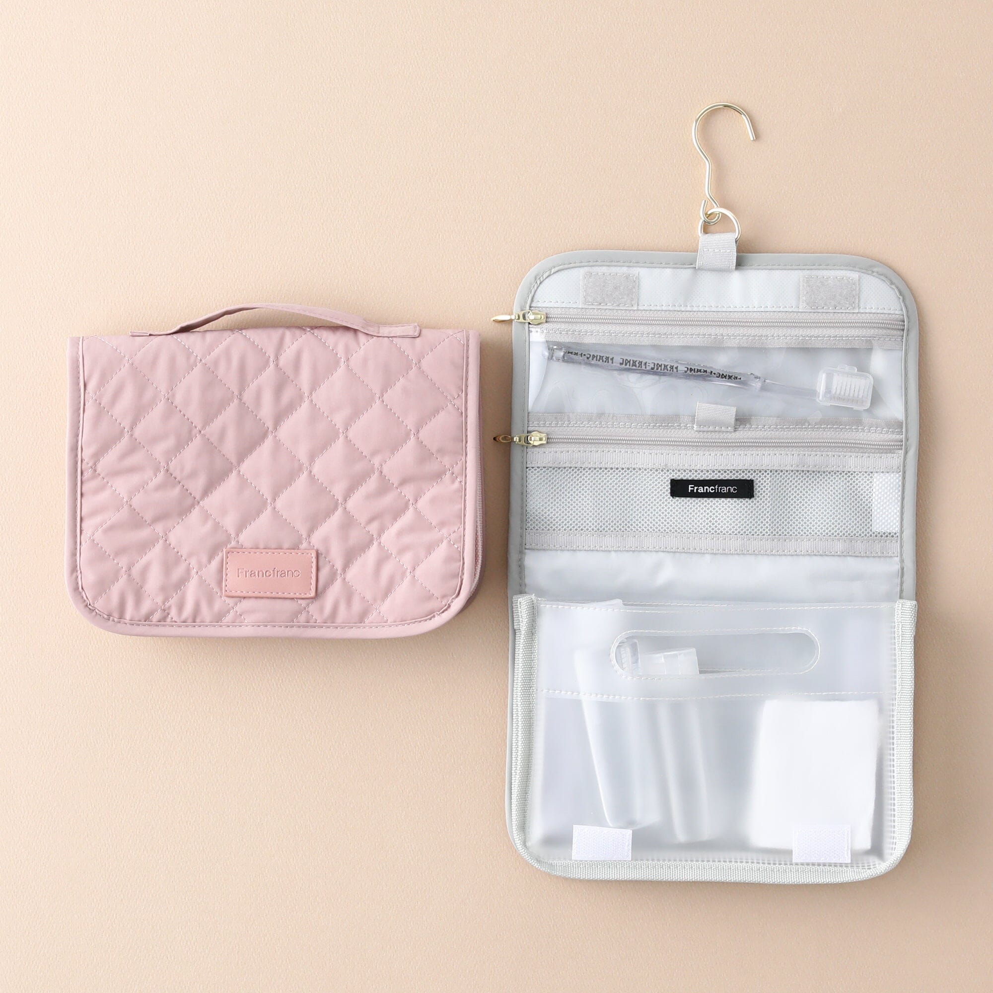 Quilting Hanging Pouch Medium Gray