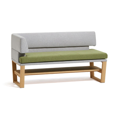 RASSEM Couch Right Gray X Green (W1350 × D595 × H730)