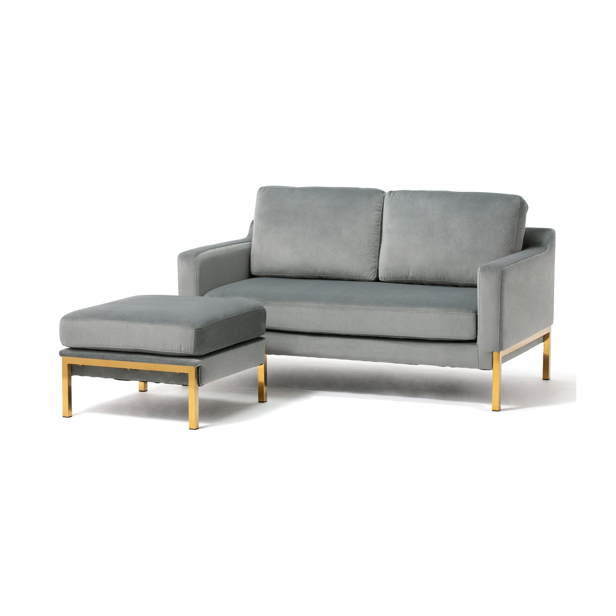 Splen Sofa 2S Green x Gold W1280×D1245×H730