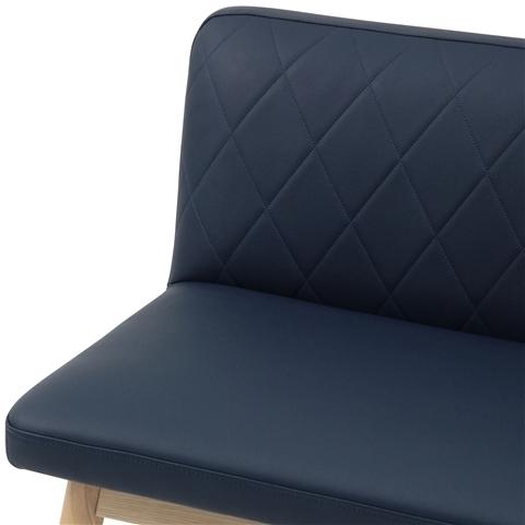PIONI Sofa Navy x Natural (W1350 × D537 × H740)