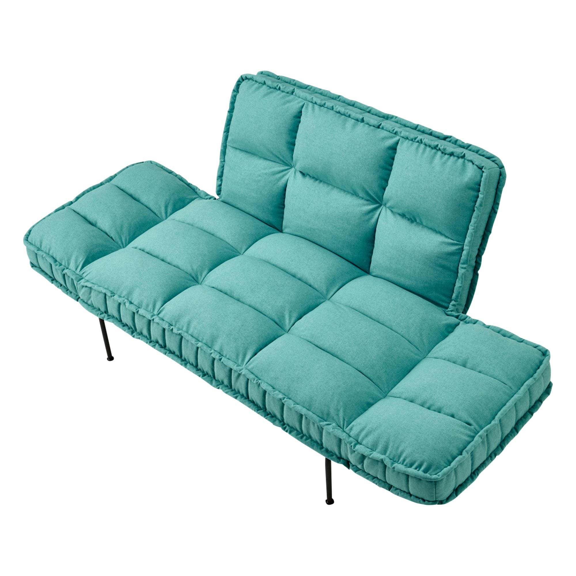 Pisolare Compact Sofa Bed Turquoise (W1270-1720× D790 ～ 910 × H730 ～ 770)