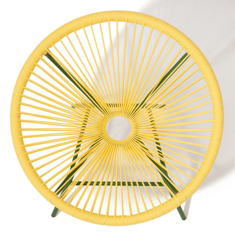 LOTUS PERSONAL CHAIR Yellow X Green (W730 × D670 × H710)