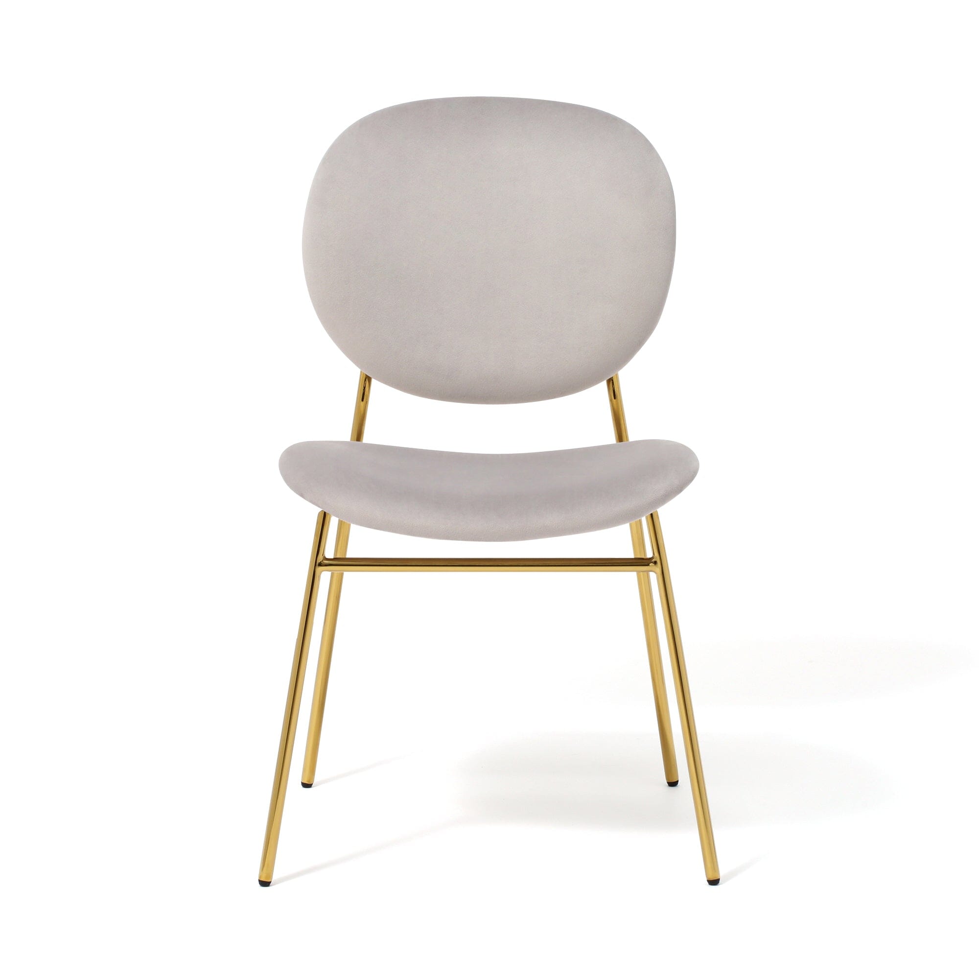 BELLE CHAIR GRAY x GOLD (W500×D560×H810)