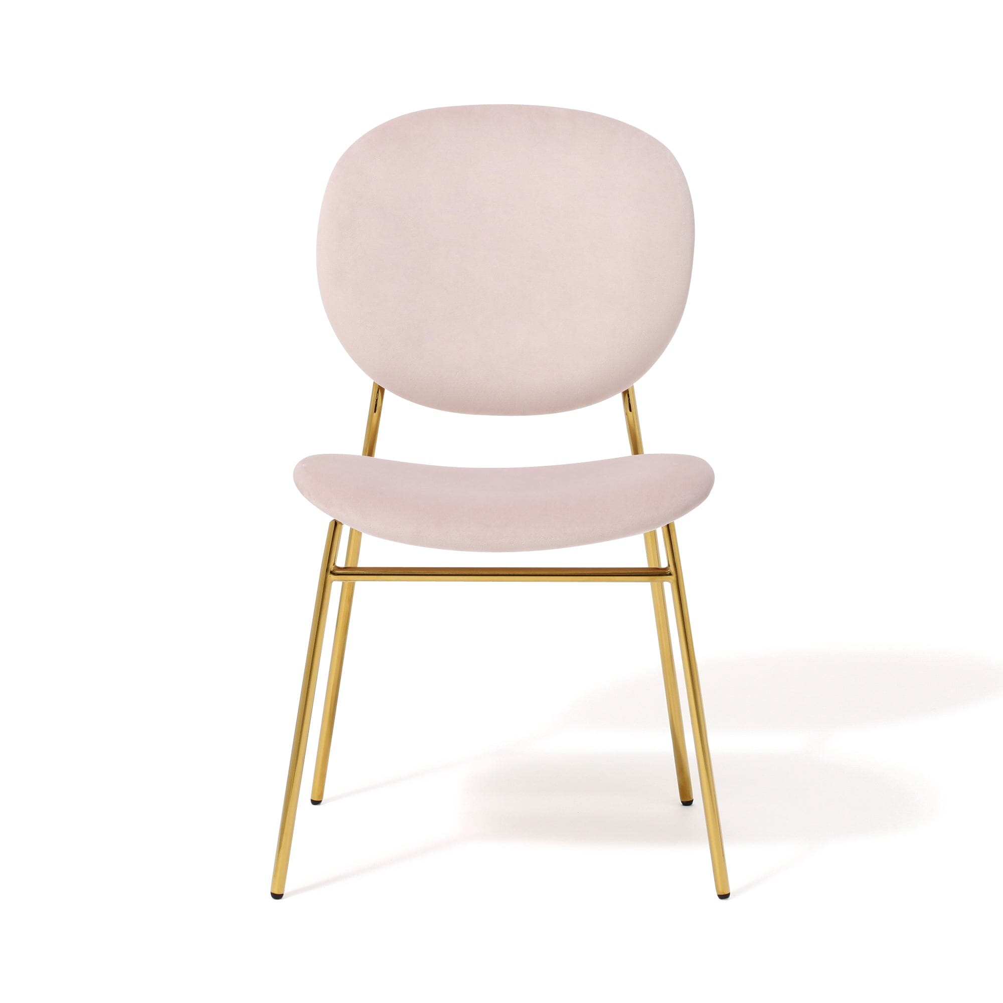 BELLE CHAIR PINK x GOLD (W500×D560×H810)