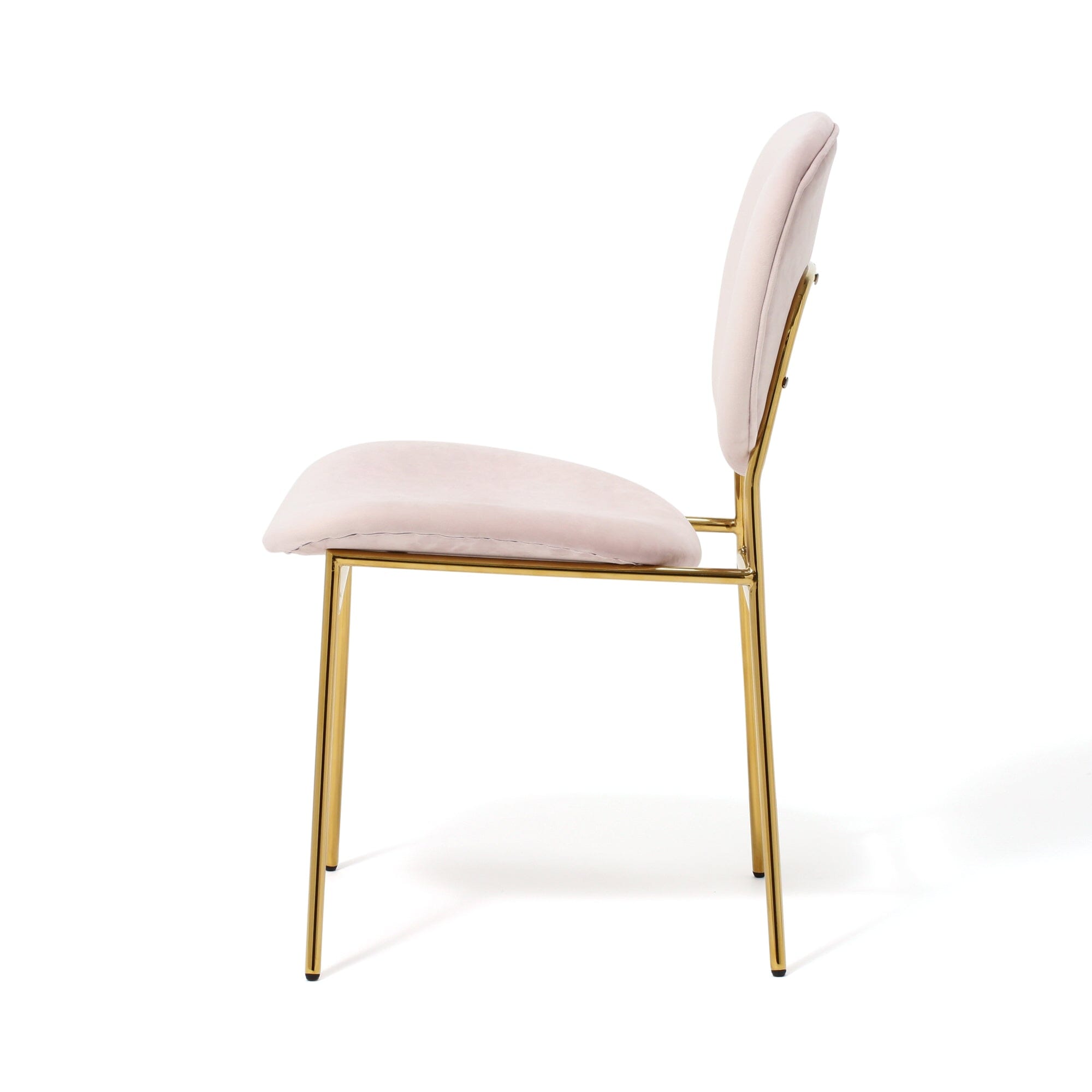 BELLE CHAIR PINK x GOLD (W500×D560×H810)