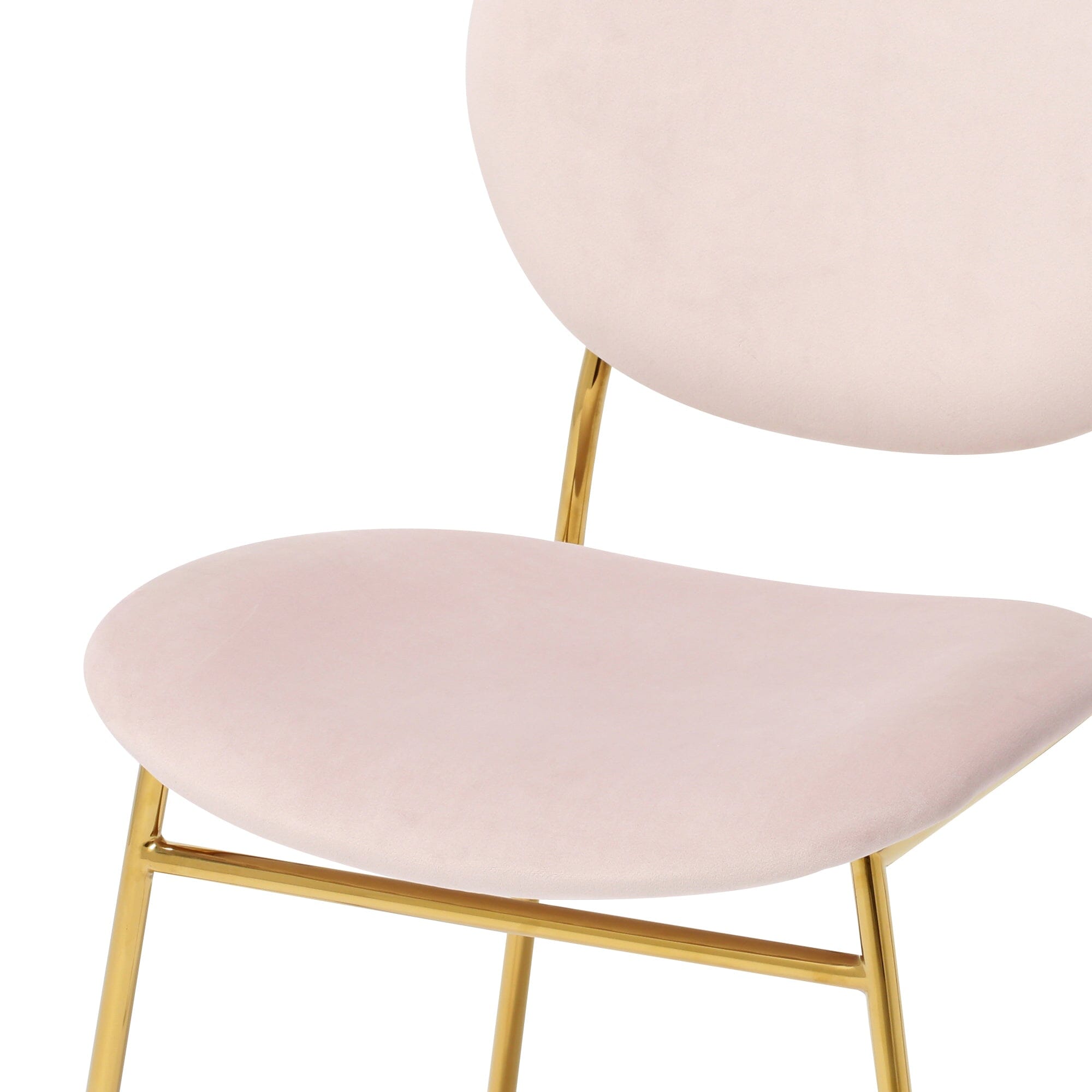 BELLE CHAIR PINK x GOLD (W500×D560×H810)