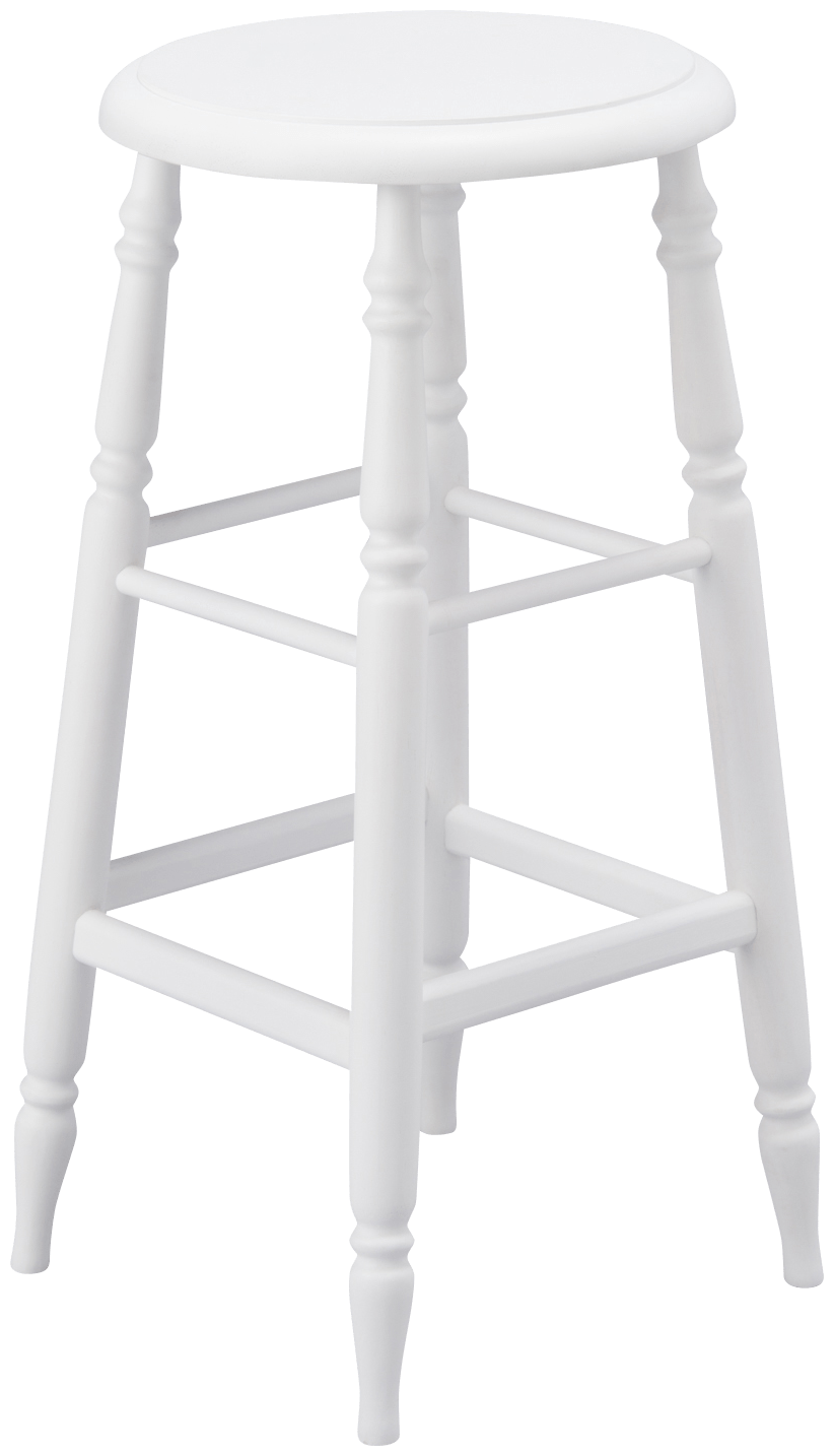 PRADO STOOL HIGH WHITE (W310 × D310 × H630)