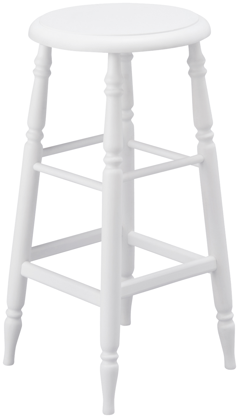 PRADO STOOL HIGH WHITE (W310 × D310 × H630)