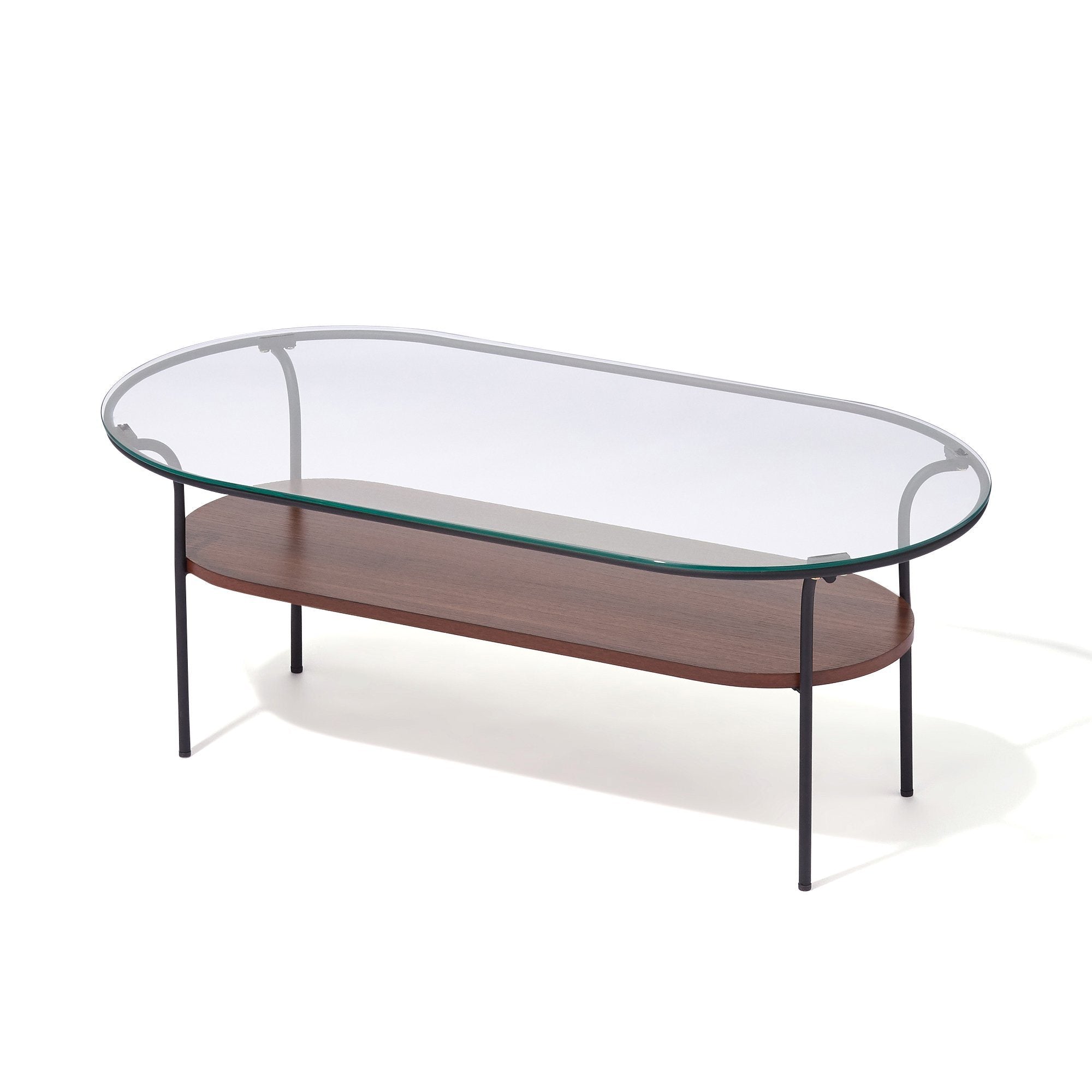 LEGATO COFFEE TABLE Large Black x Brown (W950 x D500 x H370)