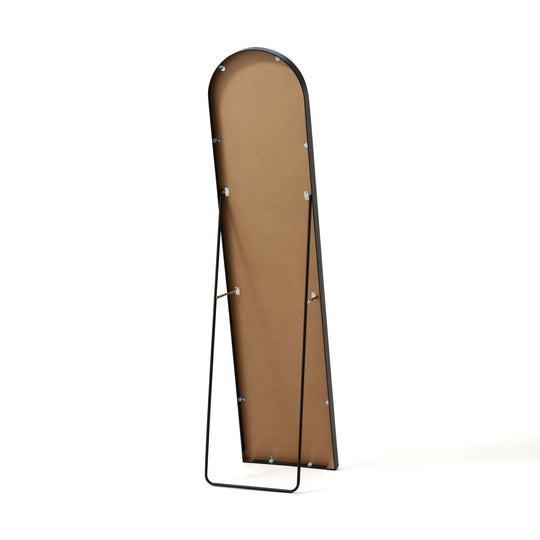 ALUMINUM FRAME STAND MIRROR  BLACK