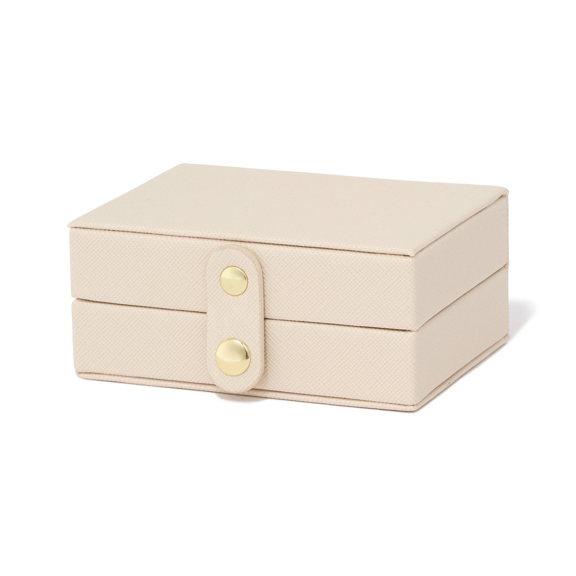 BICOLOR JEWELRY BOX LARGE BEIGE