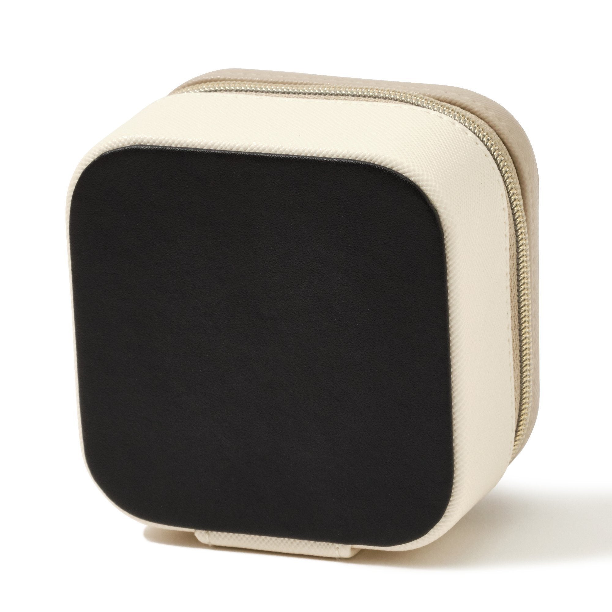 BICOLOR TRAVEL JEWELRY BOX SMALL BEIGE