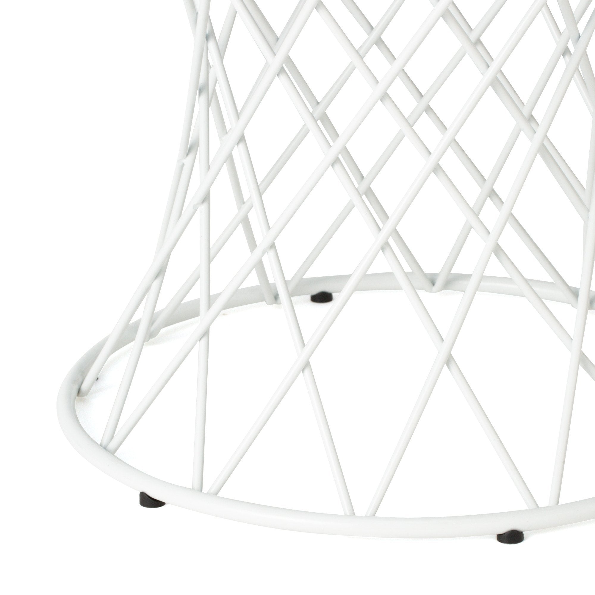 MAGLIA SIDE TABLE 50 CLEAR X WHITE (A) (W500 × D500 × H485)